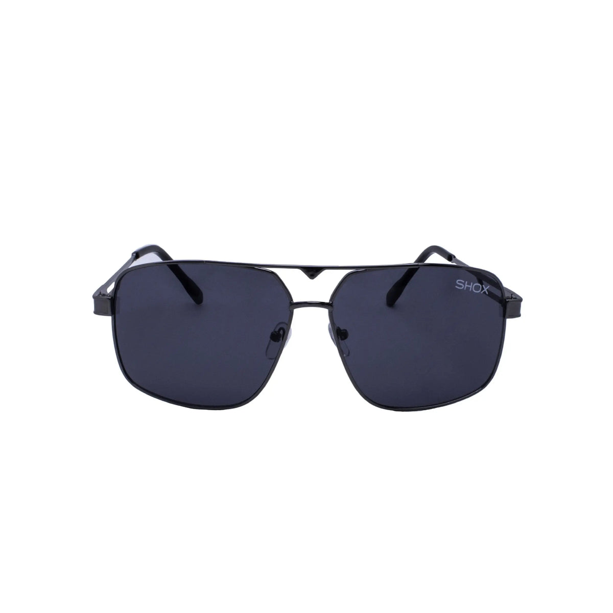 99 Problems – Lightweight Metal Trapezoid Sunglasses in Gold & Tinted Lens Finishes Shoxshades