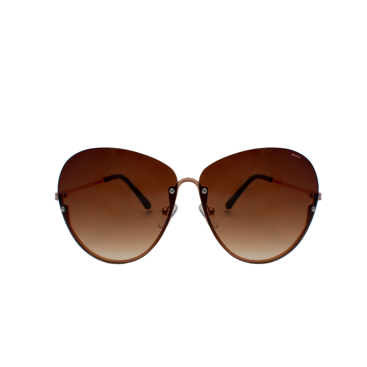Hot Stuff – Half Frame Gradient Lens Sunglasses SHOX