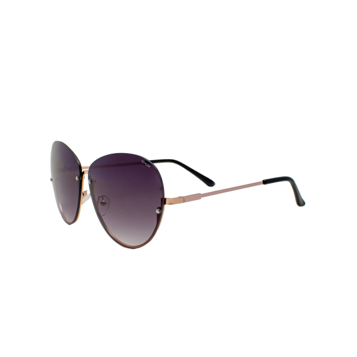 Hot Stuff – Half Frame Gradient Lens Sunglasses SHOX