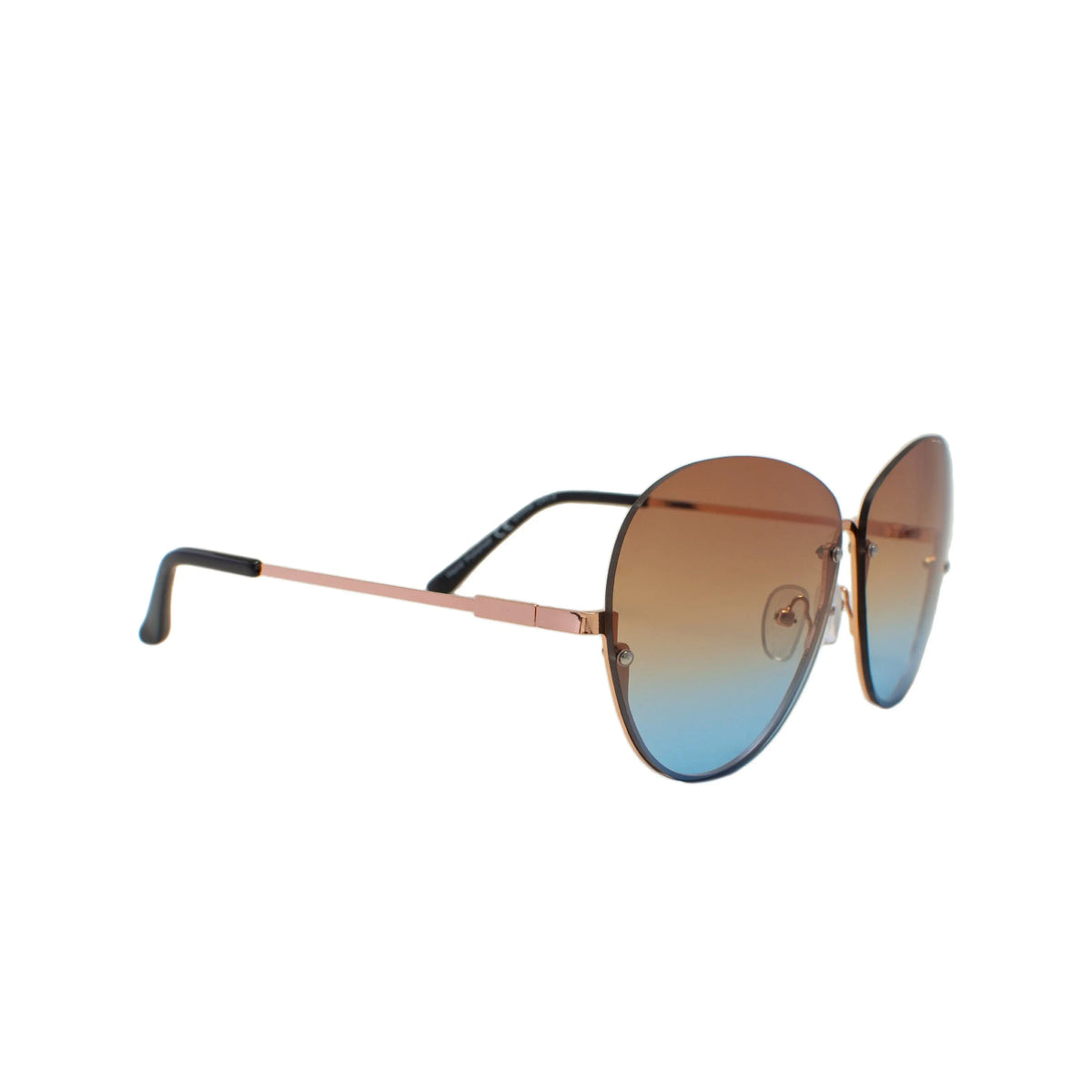 Hot Stuff – Half Frame Gradient Lens Sunglasses SHOX