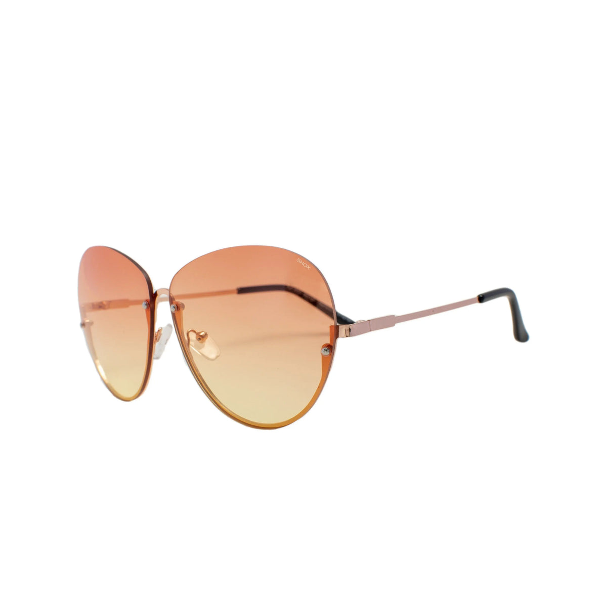 Hot Stuff – Half Frame Gradient Lens Sunglasses SHOX