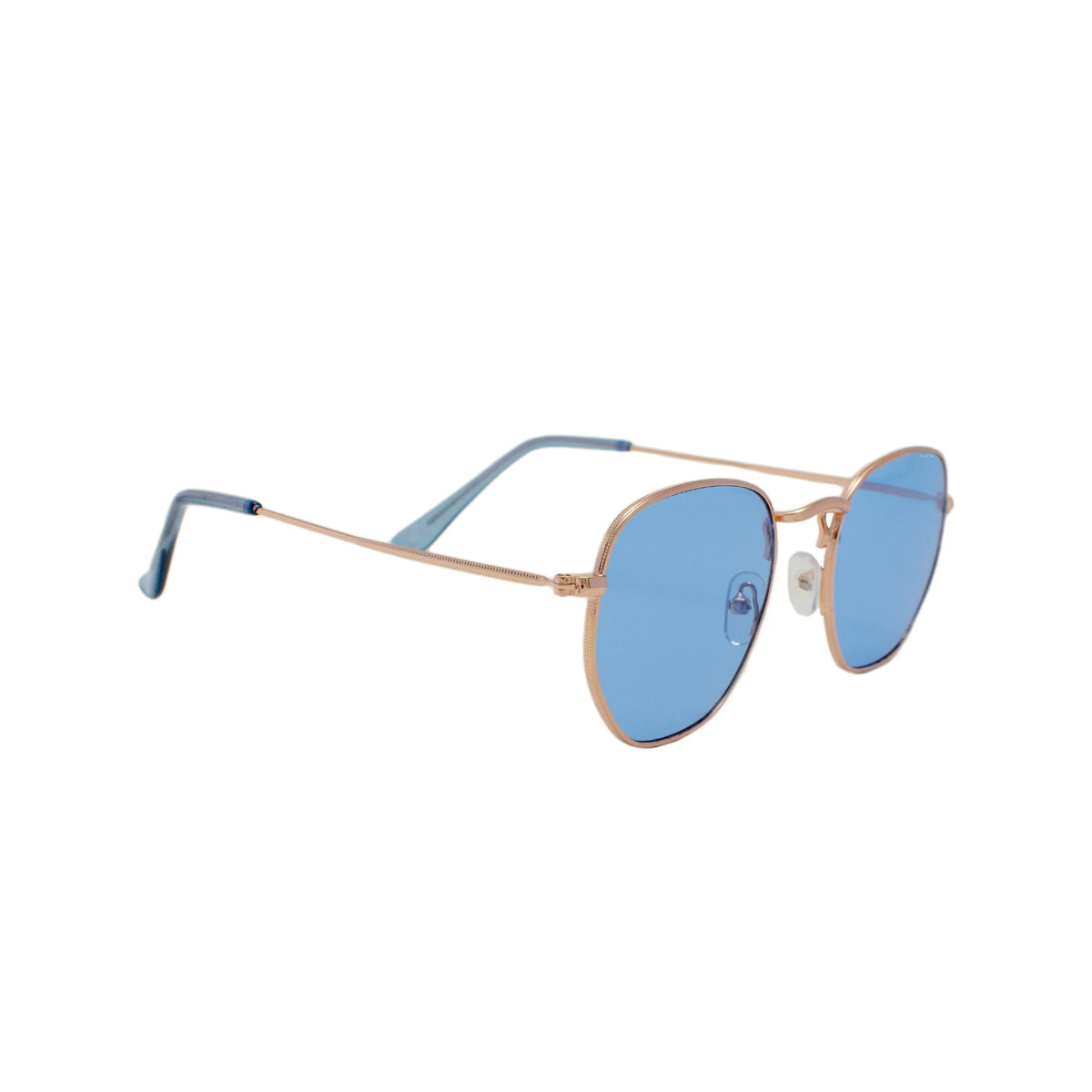 In The Mix – Hexagonal Metal Frame Sunglasses SHOX