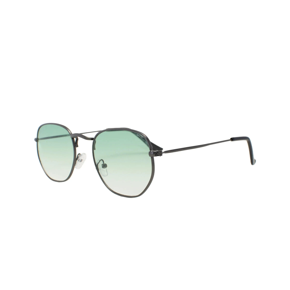 In The Mix – Hexagonal Metal Frame Sunglasses SHOX