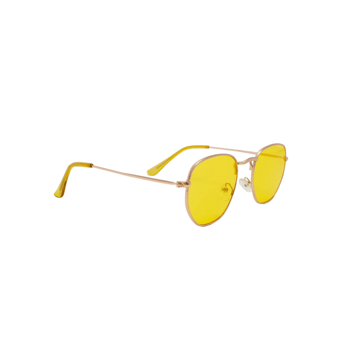 In The Mix – Hexagonal Metal Frame Sunglasses SHOX