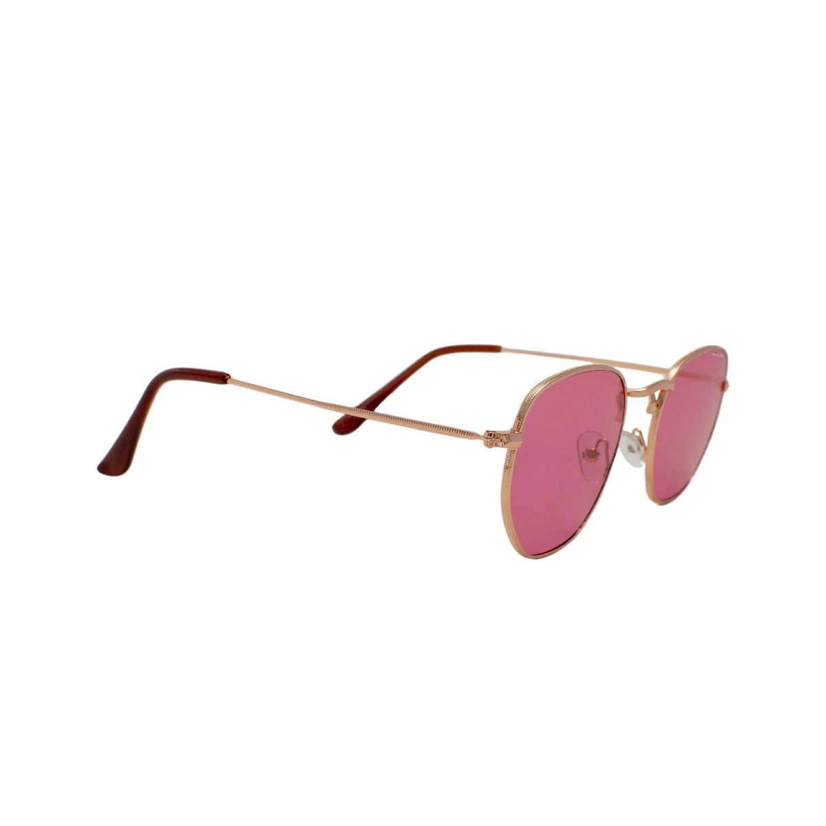 In The Mix – Hexagonal Metal Frame Sunglasses SHOX