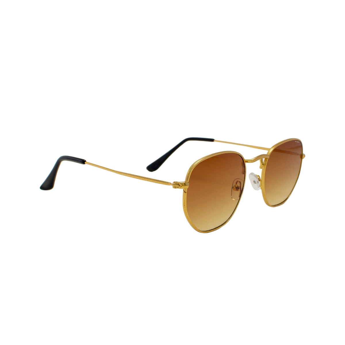 In The Mix – Hexagonal Metal Frame Sunglasses SHOX